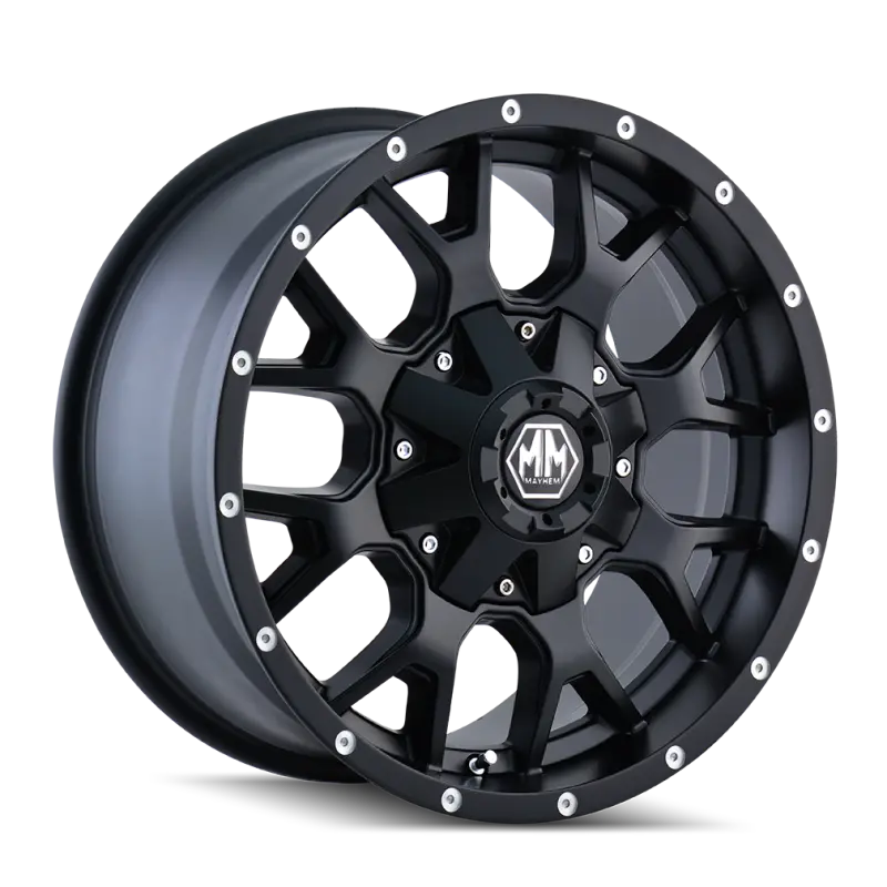 Mayhem 8015 Warrior Matte Black Alloy Wheel – 20X10", 8X165.1 Bolt Pattern, -25Mm Offset, 130.8Mm Hub Bore 1