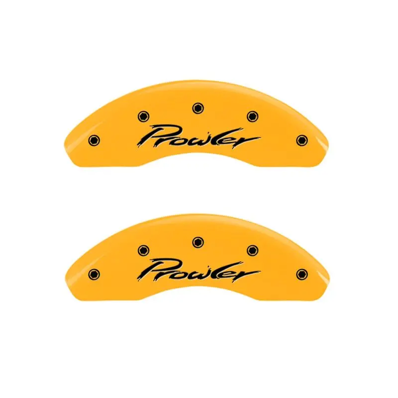Mgp Engraved Caliper Covers – Front & Rear, Yellow Finish With Black Chrysler Prowler Logo (1997–2002) 1