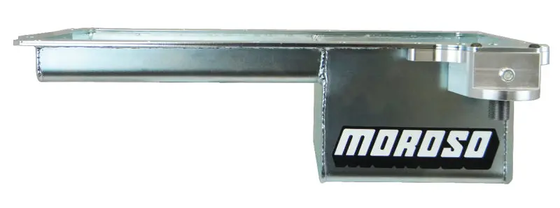 Moroso Ls Engine Swap Oil Pan – Wet Sump Steel Design, 5-Quart Capacity, 6-Inch Depth, Includes Rear Sump & Spin-On Filter Adapter 1