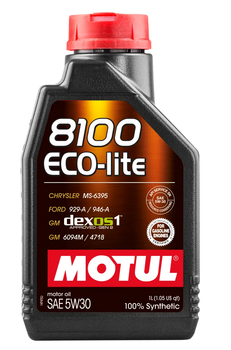 Motul 8100 Eco-Lite Fully Synthetic Engine Oil – 5W-30, 1 Liter 1