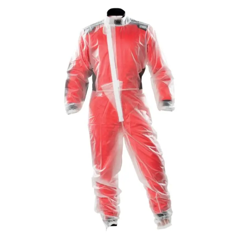 Omp Transparent Rain Overall – Xl Size For Track Or Wet-Weather Use 1