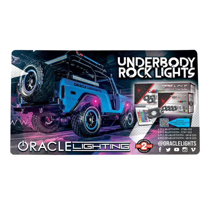 Oracle Rock Light–Themed Neoprene Countertop Mat – 24" X 14" 1