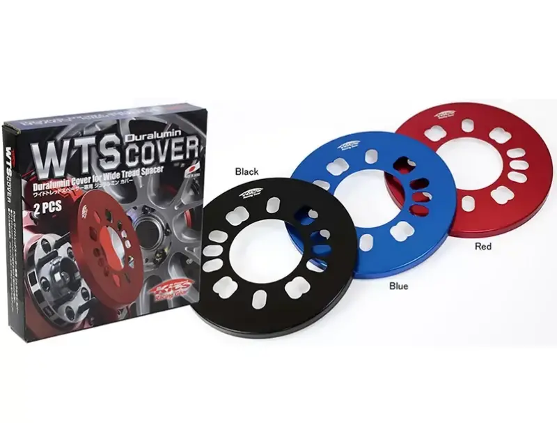 Project Kics Red Duralumin Spacer Cover Set – For Wide-Tread Wheel Spacers (2 Pcs) 1