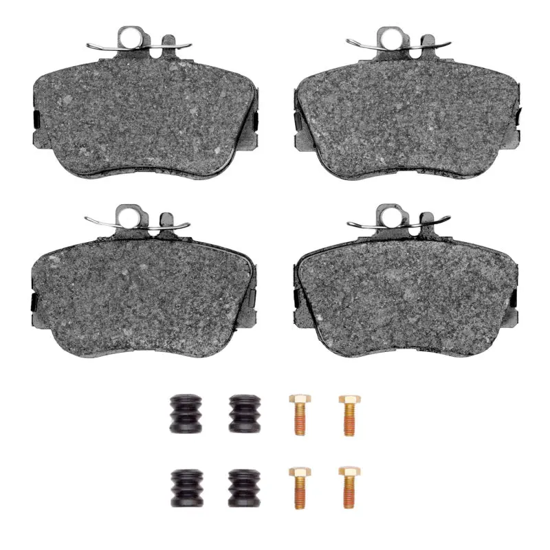 R1 Front Semi-Metallic Brake Pad & Hardware Kit For 1994–1998 Mercedes-Benz C220 1