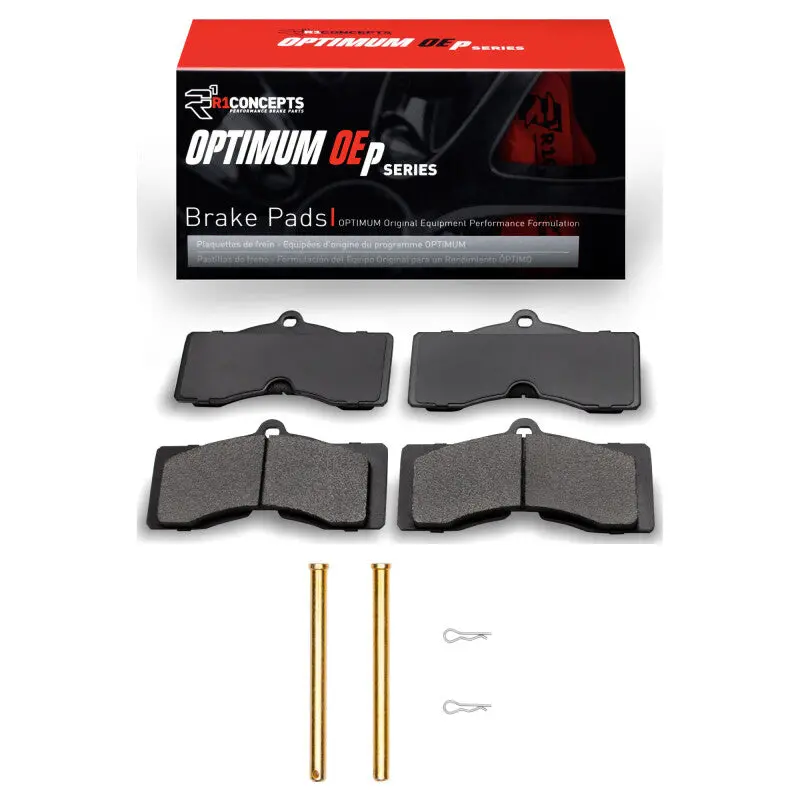 R1 Optimum Oe Brake Pad & Hardware Kit For 1963–1982 Chevrolet Corvette (Front/Rear) 1