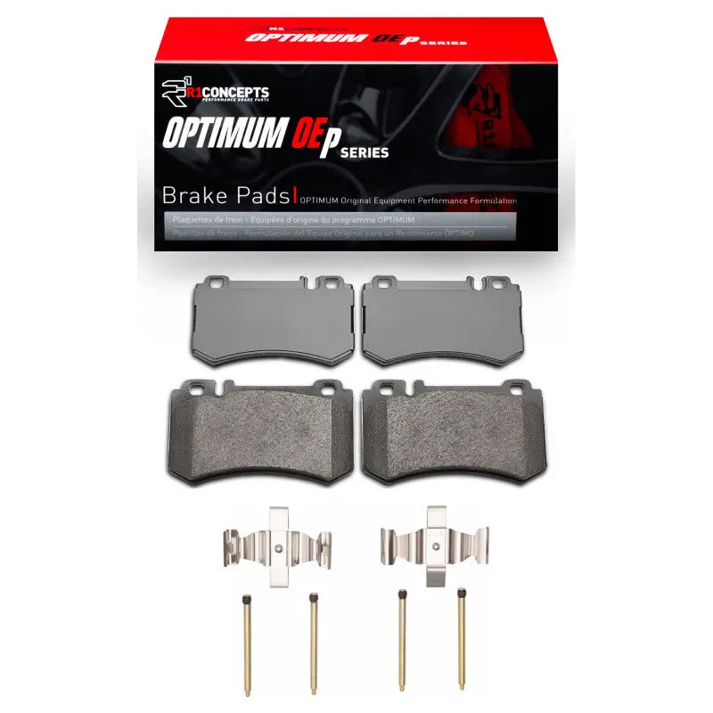 R1 Optimum Oe Rear Brake Pad & Hardware Kit For 2007–2013 Mercedes-Benz S600 1