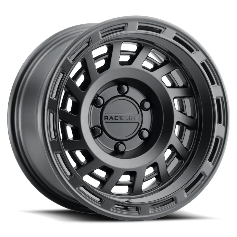 Raceline 957B Halo Alloy Wheel — 17X8.5", 6X139.7Mm, 0Mm Offset, 106.1Mm Bore, Satin Black 1