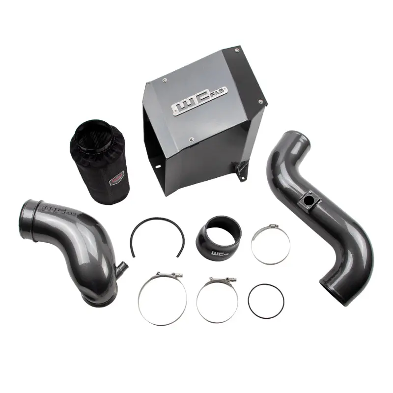 Wehrli Stage 2 Cold Air Intake For 2004.5–2005 Duramax Lly – 4" Diameter, Bengal Silver Finish 1