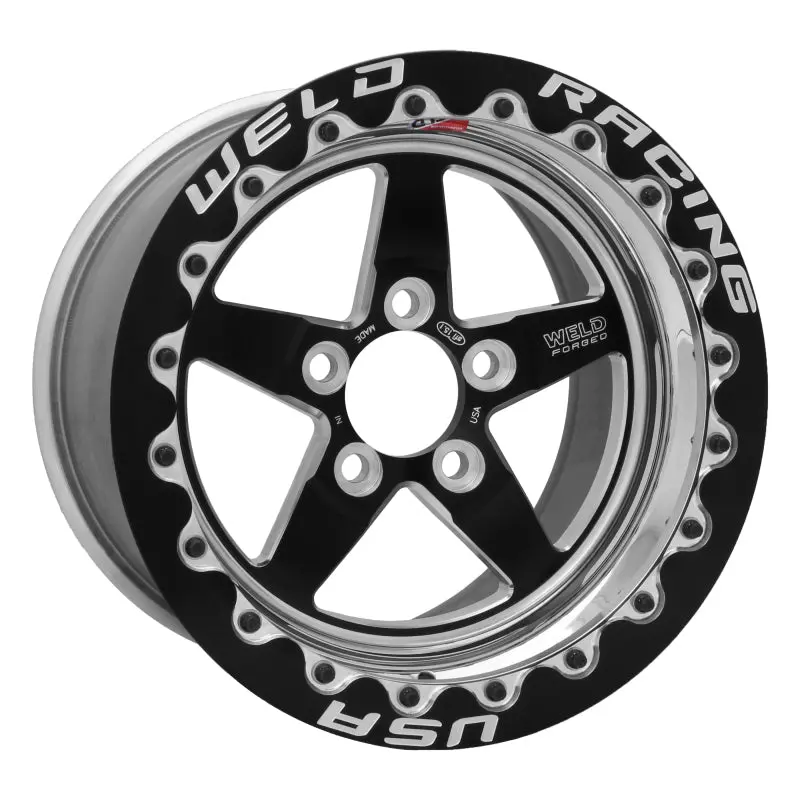 Weld S71 Beadlock Wheel – 15X11.33, 5X4.75, 6.5In Backspace, Black Single Beadlock Mt 1