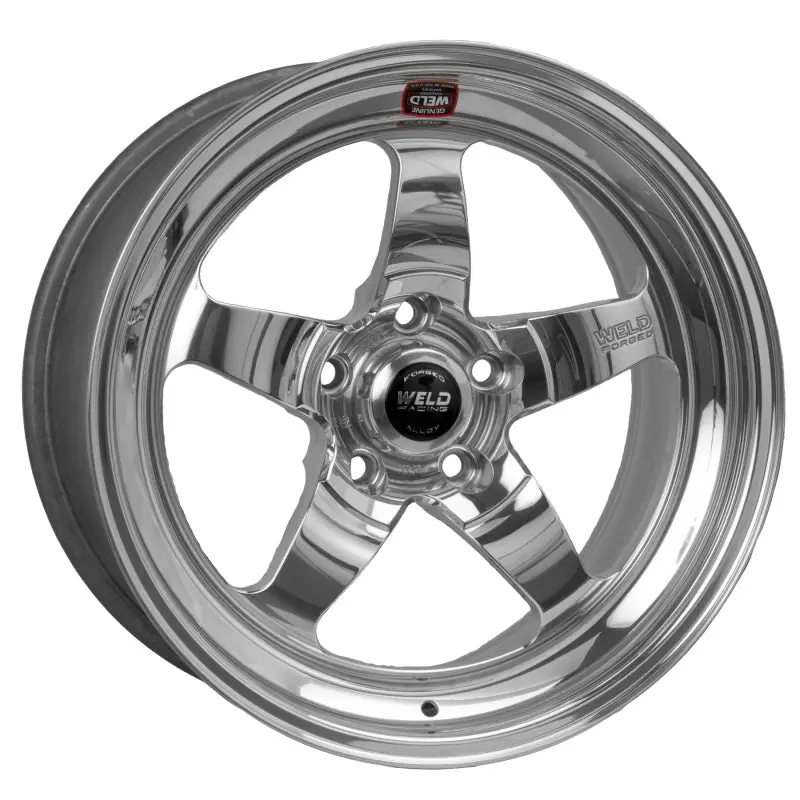 Weld S71 Polished Aluminum Wheel – 17X6.5", 5X4.5" Bolt Pattern, 4.8" Backspace, Medium Pad Finish 1