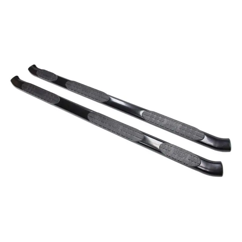 Westin 07-13 Chevy Silv 1500 Extnd Cab (8 Ft Bed) Pro Traxx 5 Wtw Oval Nerf Step Bars - Blk 1