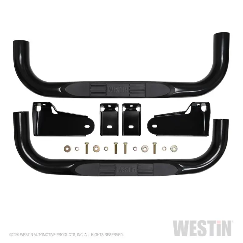 Westin E-Series Nerf Step Bars – Black, 3-Piece Set For 2019–2020 Chevrolet Silverado/Gmc Sierra 1500 Regular Cab 1