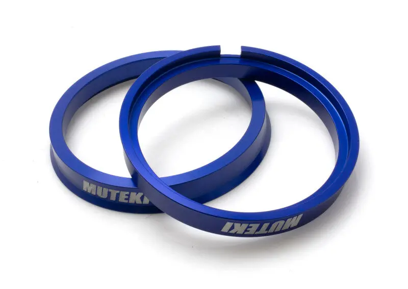 Wheel Mate Muteki Hub-Centric Ring Set – 73Mm To 66Mm, Two-Piece, Blue Anodized 1