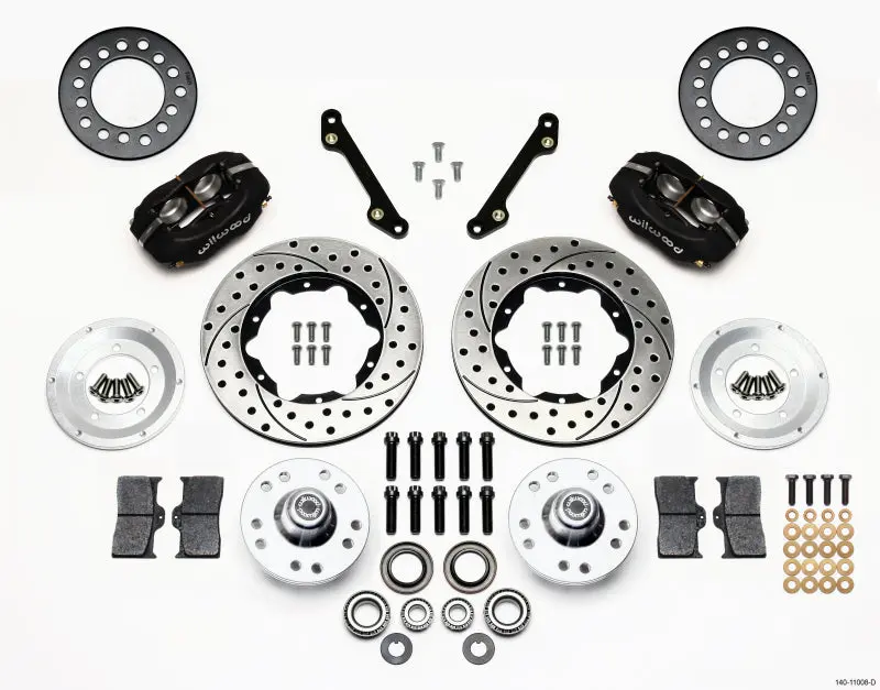 Wilwood Forged Dynalite Front Brake Kit – 11-Inch Drilled Rotors For 1979–1981 Chevrolet Camaro 1