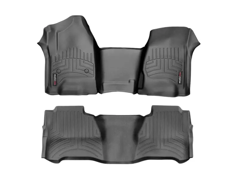 Wt Floorliner – Front, Black, Custom Molded 1