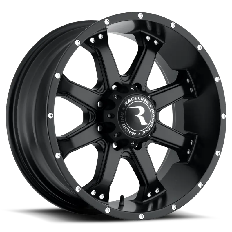 Raceline Assault Satin Black Alloy Wheel – 17X9In, 5X127Mm Bolt Pattern, 18Mm Offset, 78.1Mm Center Bore 1
