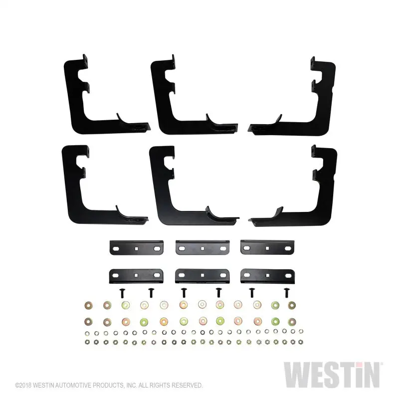 Westin Premier Oval Nerf Step Bar Mount Kit – Black Finish For 2019 Ram 1500 Quad/Crew Cab (Excludes Classic) 1